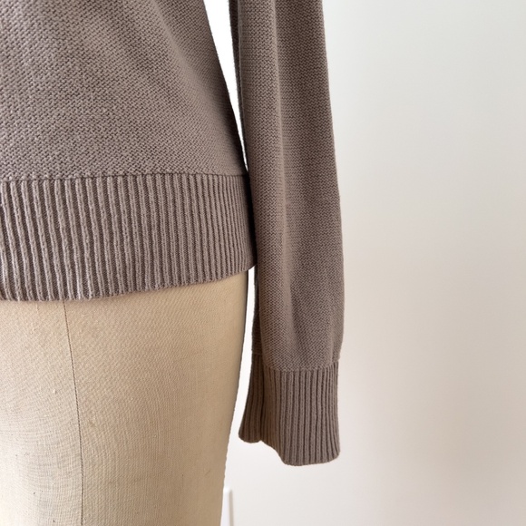Banana Republic Brown Organic Cotton Long Sleeve Sweater Classic Sustainable - Picture 6 of 11